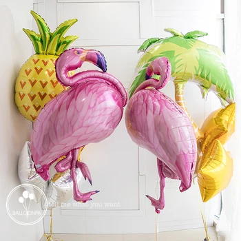 Amawill Flamingo Apdailos Ananasų Folija Balionai Vaikų Šalis Tropinių Šalių Vaisius Helio Balionas Vaikams Žaislas tvarkos taisyklių 75d