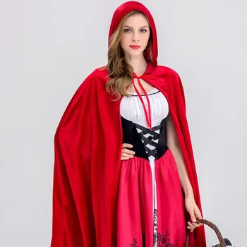 Halloween kostiumai moterims seksualus cosplay mažai raudona jojimo hood fantasy žaidimas uniformas išgalvotas suknelė przybornik