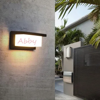 Šiuolaikinės 10W LED Siena Šviesos Aliuminio Lauko Vandeniui Sienos Lempos Sodas, Veranda, Terasa Be Durų Apšvietimas Šviesos AC85-265V