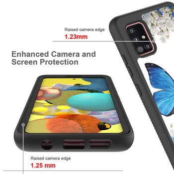 360 Visas Kūno Apsauga 3 1. Telefono dėklas Samsung Galaxy A42 A51 A71 5G UW A31 M11 A11 A01 Core Galinį Dangtelį Coque Fundas