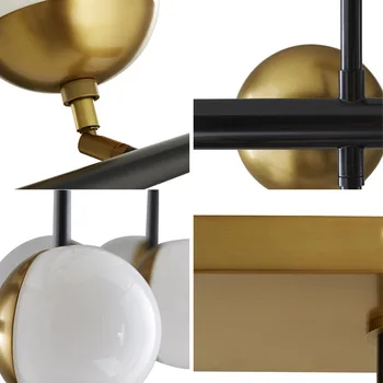 šiuolaikinės stiklo kamuolys šviestuvas suspendu pramoninio projektavimo meno lampes suspendues hanglampen šiaurės apdaila namo