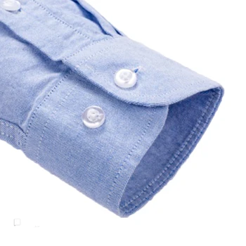 AOLIWEN 2021 naujas medvilnės Oksfordo audinys balta kieta spalva slim verslo atsitiktinis ilgomis rankovėmis marškinėliai mygtuką apykaklės marškinėliai vyrams