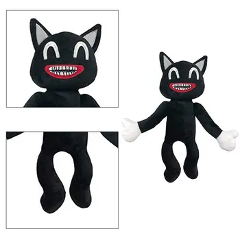 30cm Anime Black Animaciją Kačių Pliušinis Žaislas Juoda Animaciją Kačių Įdaryti Lėlės Juguetes Legendų Siaubo Peluches Žaislai Vaikams Dovanų