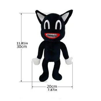 30cm Anime Black Animaciją Kačių Pliušinis Žaislas Juoda Animaciją Kačių Įdaryti Lėlės Juguetes Legendų Siaubo Peluches Žaislai Vaikams Dovanų