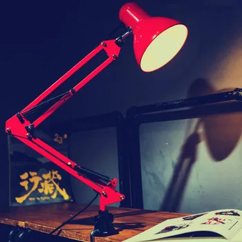 Paprasto koledžo studentų mokymosi akių apsauga stalas long arm įrašą skaitymo raudona ir balta biuro darbo staliukas lempos LX102406