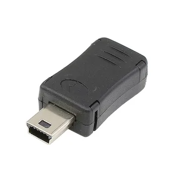 Mini USB 5pin T port Male į USB Micro USB moterų viešų įkrovimo duomenų adapterio dengiamoji Mobiliojo telefono, Tablet PC, MP3, MP4 Automobilį