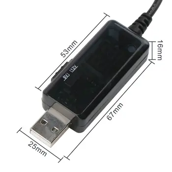 TTKK USB Padidinti Kabelis 5V Žingsnis Iki 9V 12V Reguliuojamas Įtampos Keitiklis 1A Etapas-iki Voltų įtampos Transformatorius DC Galios Reguliatorius