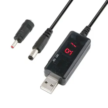 TTKK USB Padidinti Kabelis 5V Žingsnis Iki 9V 12V Reguliuojamas Įtampos Keitiklis 1A Etapas-iki Voltų įtampos Transformatorius DC Galios Reguliatorius