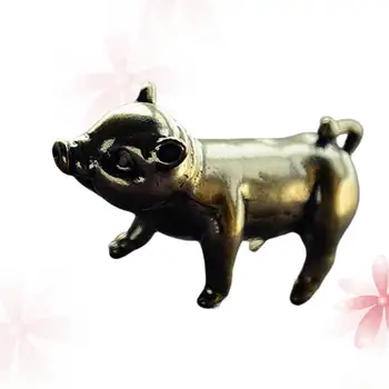 Piggy Darbastalio Apdaila Kinų Zodiako Lėlės Žalvario Stalo Ornamentas Namų Puošmena namams Kambarys