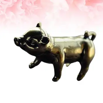 Piggy Darbastalio Apdaila Kinų Zodiako Lėlės Žalvario Stalo Ornamentas Namų Puošmena namams Kambarys