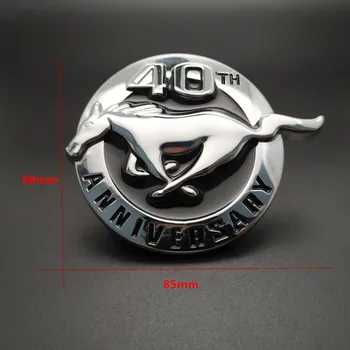 Automobilio Stilius 3D metalo Mustangas žirgas, Logotipu Priekyje Kapoto Grotelės Emblema 3M klijai Lipdukas Veikia Arklio Decal Shelby GT