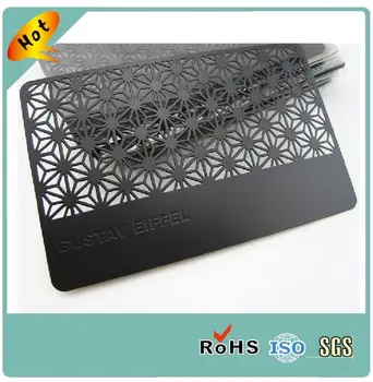 Anoduoto matinės juodos spalvos pasirinktinių verslo metalo kortelės