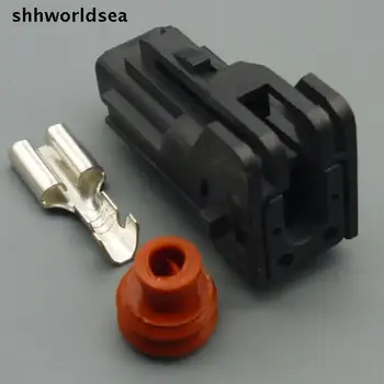 Shhworldsea 4/10/50/100set 1pin 6.3 MM automobilį kabelis išgręžkite vyras moteris elektros vandeniui jungtis plug 7222-6214-40 7123-6214-40