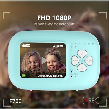 ABHU-Vaikams, Mini HD Kamera Mielas Žaislai Vaikams, Kūdikio Gimtadienio Dovana Fotografijos Rekvizitai 2.0 Colių Ultra Aukštos raiškos Ekranas