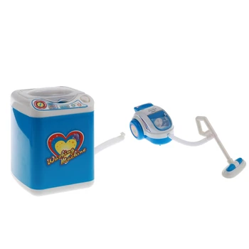 Plastikiniai Namų Apyvokos Vaikai Vaidmenį, Žaisti Žaislas - Dulkių Siurblys & Skalbimo Mašina