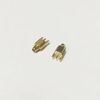 1pc NAUJAS MMCX Male Plug RF Jungtis Koaksialinis PCB Mount 3 polių Su lydmetalis po Tiesiai Goldplated didmeninės