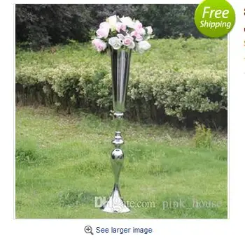 88cm, aukštis sidabro, aukso, metalo žvakių laikiklis žvakė stovi vestuvių puošmena renginio kelių švino gėlių vaza 10 vnt. daug