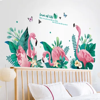 [shijuekongjian] Kūrybinės Flamingo Sienų Lipdukai, Vinilo 