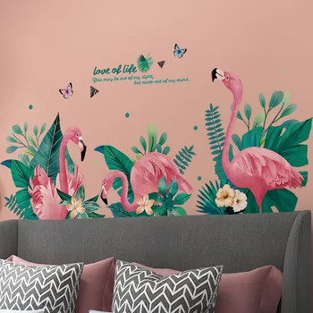[shijuekongjian] Kūrybinės Flamingo Sienų Lipdukai, Vinilo 