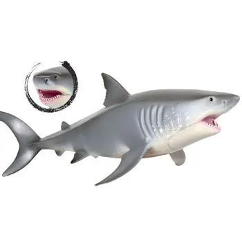 Realus Didelis Ryklys Žaislai, Plastikiniai Vandenyno Gyvūnų Ryklys Statulėlės Pažinimo Žaislai XX9E