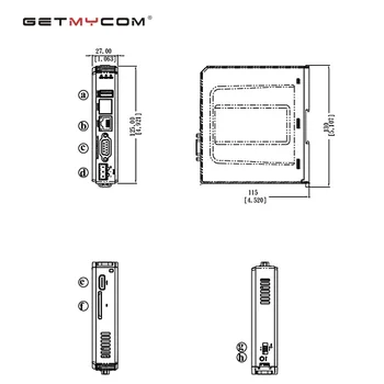 Getmycom Originalus naujas cMT-SVR-100 Clound HMI cMT-iV5 jutiklinis ekranas pagrindinio valdiklio Ethernet Mobiliojo telefono sistema Tablet