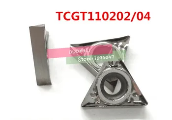 10VNT aliuminio karbidas įterpti TCGT110202 / TCGT110204 , CNC tekinimo įrankis, tinka aliuminio perdirbimo, įdėkite STWCR/STGCR
