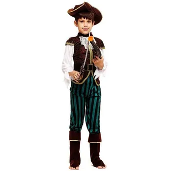 Vaikai Piratų Cosplay Berniukų ir Mergaičių Rezultatų Piratai Maskuotis Šalis Fancy Dress Kalėdų helovinas kostiumas vaikams