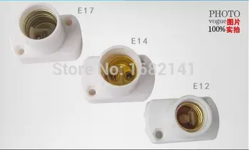 Baltas LED E14 Apvalios Plastikinės Lemputės, Lempos Lizdo Laikiklį