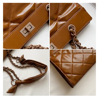Prabangūs Žinomų Prekės ženklų Mados Dizaineris Moterų Rankinės Kryžius Body Bag PU Oda Moterų Pledas Pečių Maišą Grandinės Krepšys