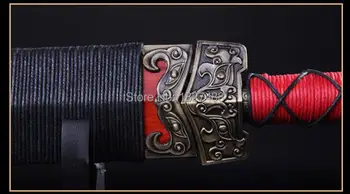Raudona Mediena Labai Griežti Kinijos Kardas Full Tang 1095 Didelis Anglies Plieno Ašmenys Aštrūs Kinijos Han Dinastijos Imperatorius LiuBei Mūšis Jian
