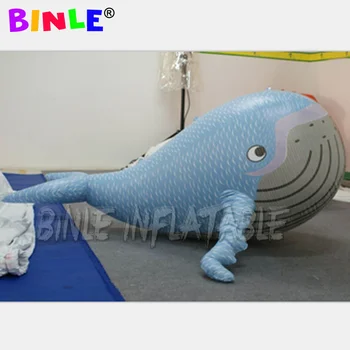 Lauko Reklamos PVC sandariai Mėlyna Pripučiamas Banginis pripučiami vandenyno gyvūnų, animacinių filmų, Skirtų atostogų Įvykius kabinti apdaila