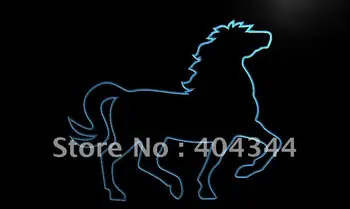 LK387 - Mustangas Žirgas Ekrano Namų Dekoro LED Neon Light Pasirašyti namų dekoro amatai