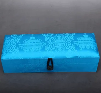 Kinų stiliaus, stačiakampio multi-funkcija papuošalų dėžutė laikymui lauke Kinijos brokatas dėžutę