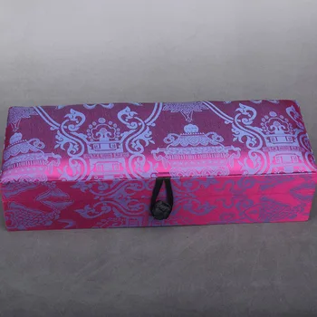 Kinų stiliaus, stačiakampio multi-funkcija papuošalų dėžutė laikymui lauke Kinijos brokatas dėžutę