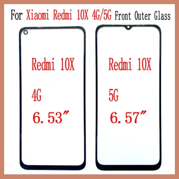 Jutiklinis Ekranas Stiklas Xiaomi Redmi 10X 4G 5G LCD Ekranas Priekinės Stiklo Objektyvas Atsarginių Dalių Pakeitimas