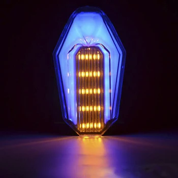 Motociklo modifikuotų Posūkio signalai, vandeniui posūkių žibintai LED posūkių lempos dekoratyvinis Signalo žibintai Dienos lempos Cafe Racer