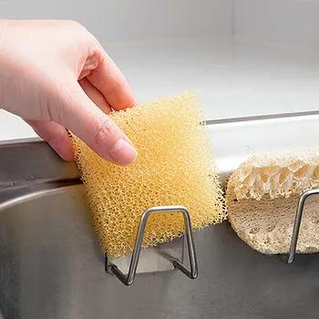 Virtuvės stalčiuko nerūdijančio plieno Sponge stalčiuko vonios kambarys organizatorius stalčiuko Lentynos 3pcs W1209