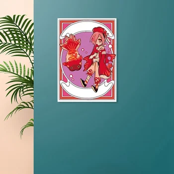 Anime Tualetas-Privalo Hanako-chan Manga HD Spausdinti Retro Plakato, Sienų Lipdukai, Skirtą Kambarį Namuose Meno Apdaila