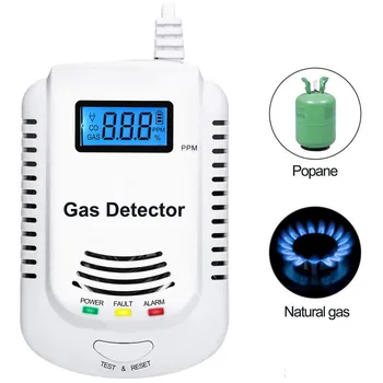 LPG DUJŲ Detektoriaus Signalo Belaidžio Skaitmeninis LED Ekranas, Natūralaus Nuotėkio Degiųjų Dujų Detektorius, Skirtas Namų Signalizacijos Sistema