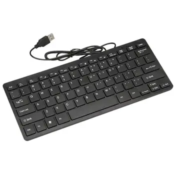 Vielos Klaviatūra Ultra-Plonas Tylus Mažo Dydžio, 78 Klavišai Mini Multimedia Keyboard Usb Nešiojamas Kompiuteris