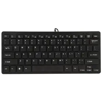 Vielos Klaviatūra Ultra-Plonas Tylus Mažo Dydžio, 78 Klavišai Mini Multimedia Keyboard Usb Nešiojamas Kompiuteris