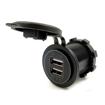 12V/24V Dual USB 2.1 Automobilinio Įkroviklio Maitinimo Adapteris, Skirtas 