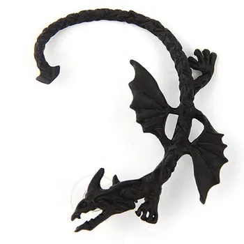 YoYoRan 1pc Punk dragon sparno skeletas įrašą auskaru ausyje manžetai žmogui Gotikos Dinozaurų gyvūnų paliko vieną auskarai papuošalai dovana