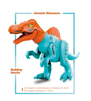 2021 Naujas Didelis Pastatas Blokai Dinozaurų Montavimas Tyrannosaurus Vaikų Švietimo Berniukas Gimtadienio Modeliavimas Išardymas Žaislai