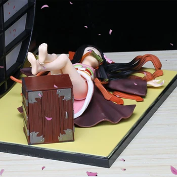 Anime Demon Slayer Pav Kimetsu Nr. Yaiba Veiksmų Skaičius, Kamado Tanjirou Nezuko PVC Modelis Žaislai, Dovanos Zenitsu Statulėlės Inosuke