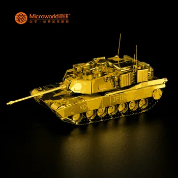 Microworld 3D metalo įspūdį M1 ABRAMS TANKAS Modelis 