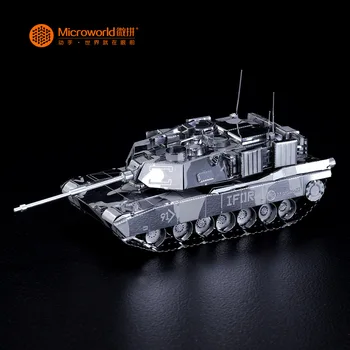 Microworld 3D metalo įspūdį M1 ABRAMS TANKAS Modelis 