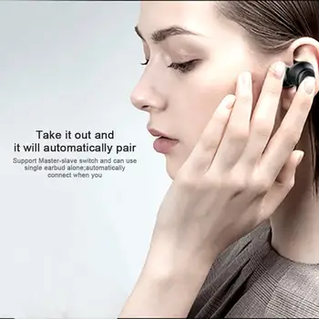 Belaidės Ausinės TWS Bluetooth 5.0 Ergonomiškas Dizainas Nulio Touch Triukšmo Panaikinimo Sporto Vandeniui ausis įkišamos Į Ausis