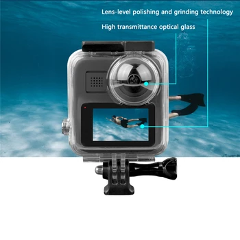 Apsaugos Atveju 40M po vandeniu Vandeniui Korpusas GoPro MAX Fotoaparatas, Nardymo Plūduriuojantis Lazdele Plūdrumo Stick Fotoaparato Priedai