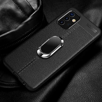 Samsung Galaxy A32 A02S atveju A12 A42 Slim Minkšto silikono Pluošto Piršto Žiedas dangtelis Fundas Galaxy A42 5G telefonų priedai